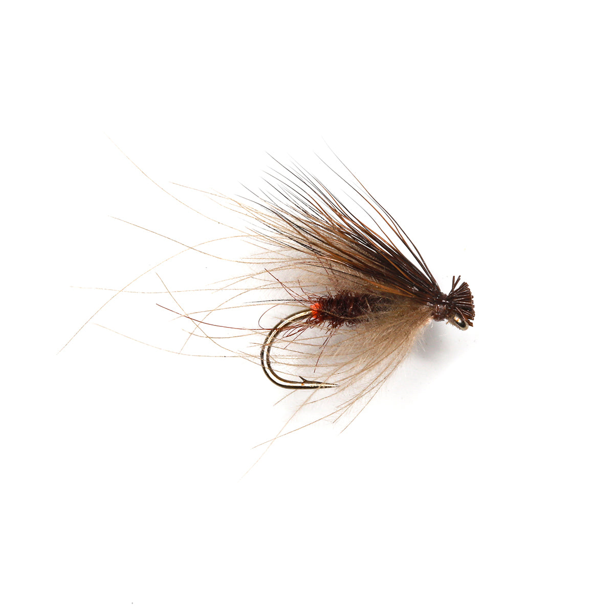 CDC & DEER HAIR SEDGE - DK. BROWN